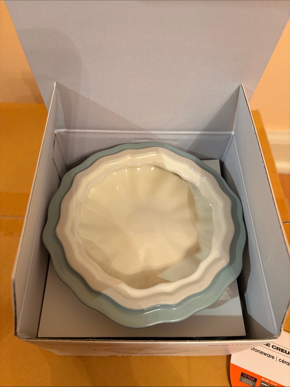 Le Creuset 350ml Mini Cocotte in Sea Salt and White - Picture 7 of 15